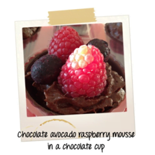 Weekly Recipe- Dessert to Finish the Christmas Meal! Avocade-Rasberry-Mouse-