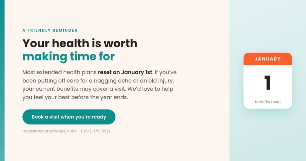 Don't let your benefits go to waste. Look after your health